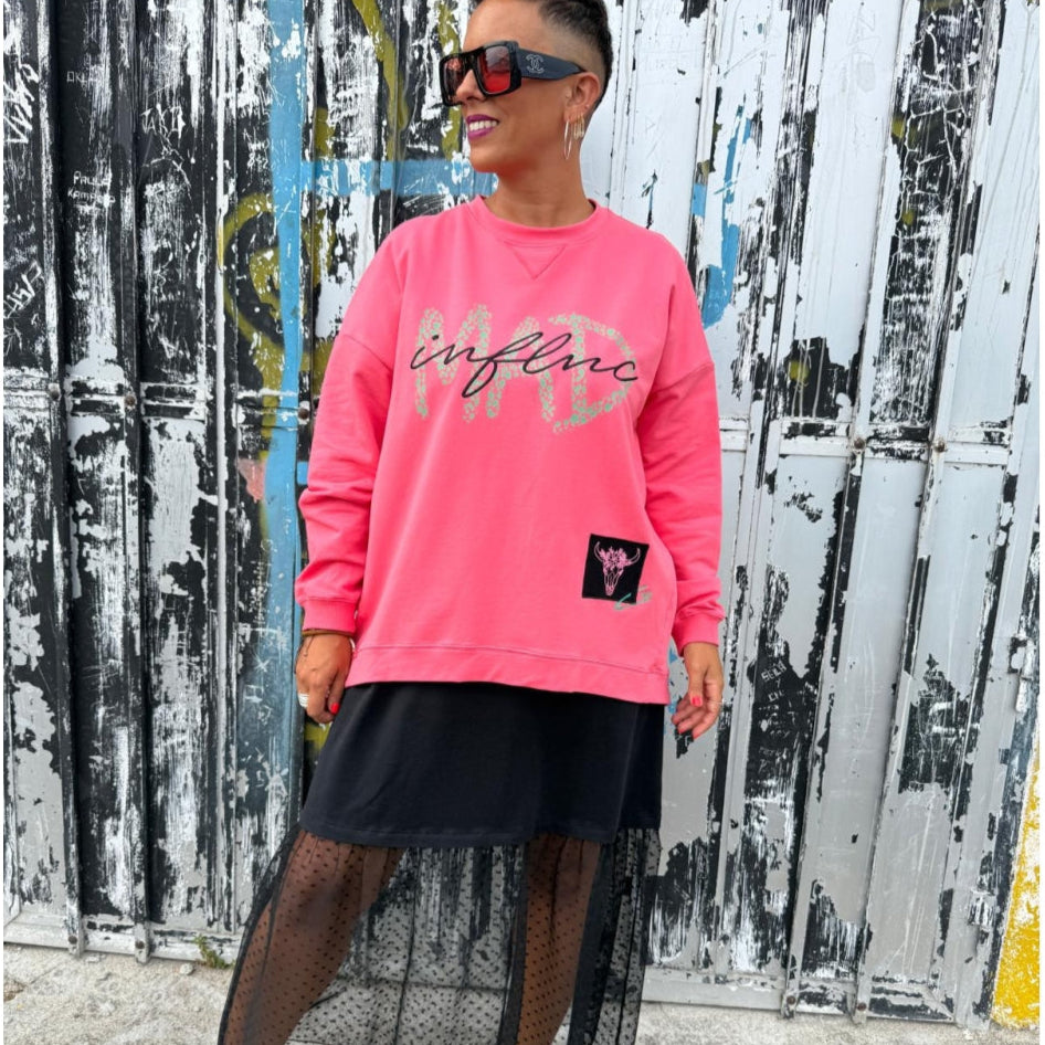 SUDADERA MAD ROSA