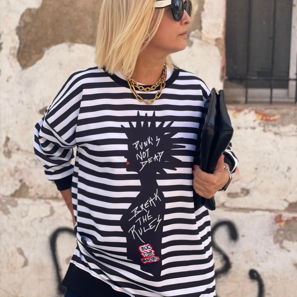SUDADERA OVER PUNK RULES