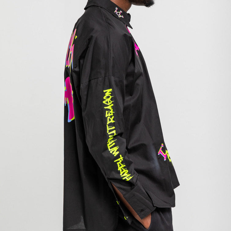 Camisa Oversize De Grafitti Urbano - I'm The Queen