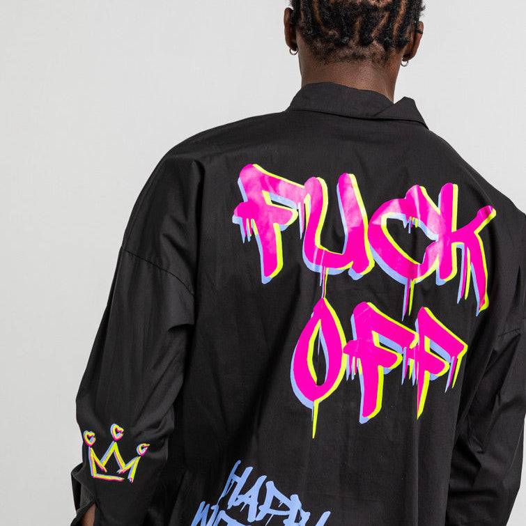 Camisa Oversize De Grafitti Urbano - I'm The Queen