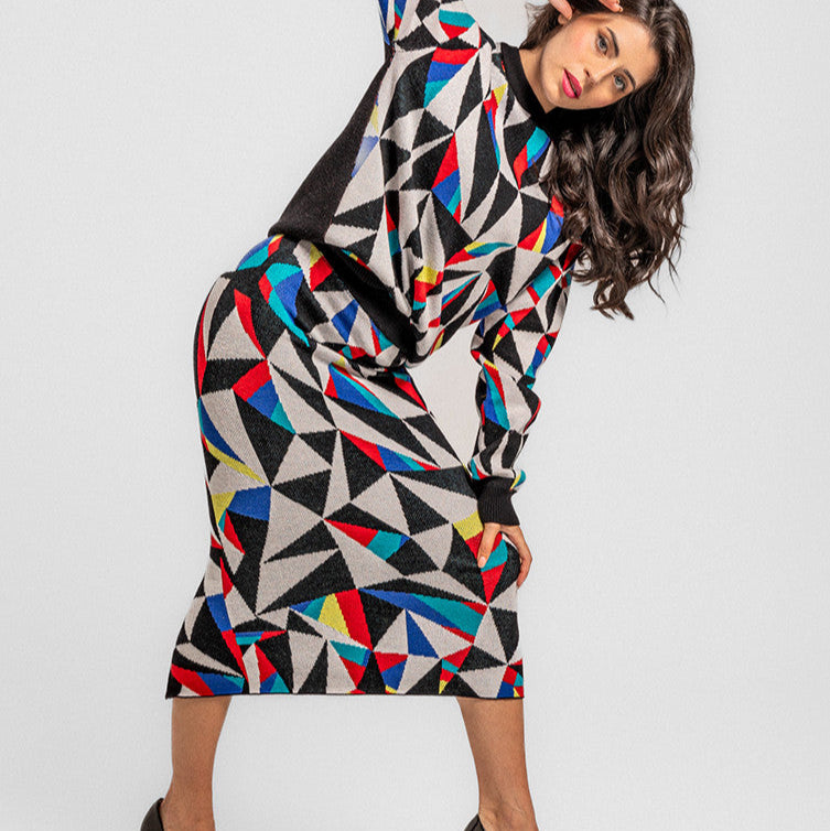 Falda Punto Tejido - Punk Panda