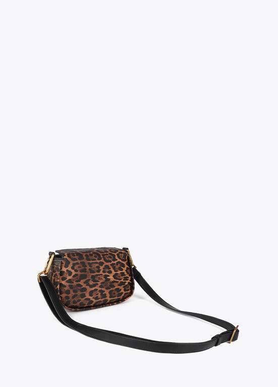 BANDOLERA ANIMAL PRINT LOGO LC LEOPARDO