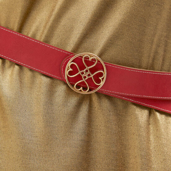 CINTURÓN REVERSIBLE TRÉBOL CORAZONES