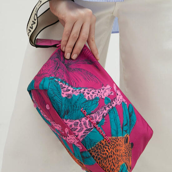 NECESER NYLON ESTAMPADO ANIMALES MULTICOLOR