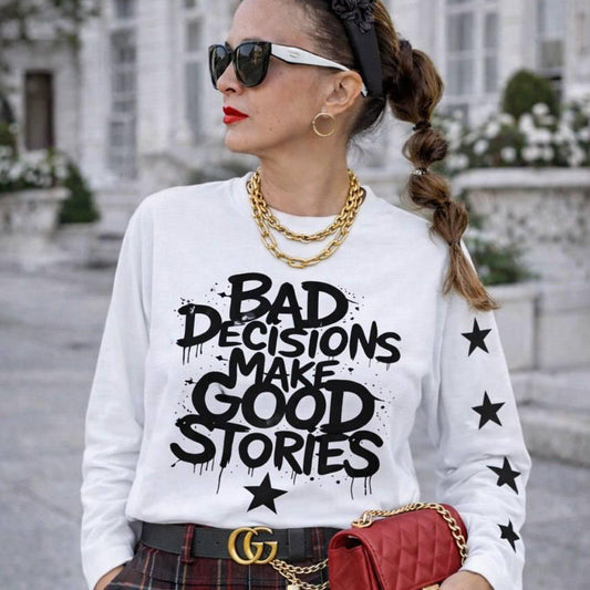 CAMISETA BAD DECISIONS BLANCA