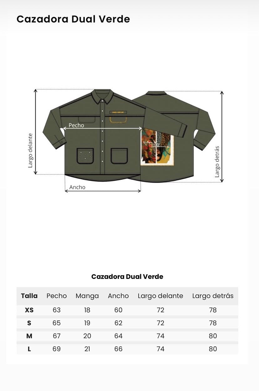 CAZADORA DUAL VERDE