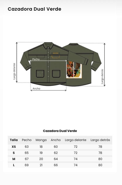 CAZADORA DUAL VERDE