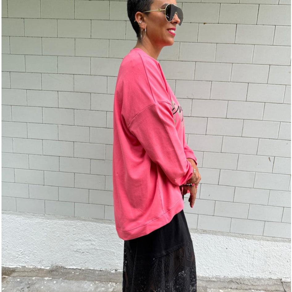 SUDADERA MAD ROSA