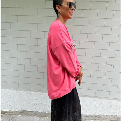 SUDADERA MAD ROSA