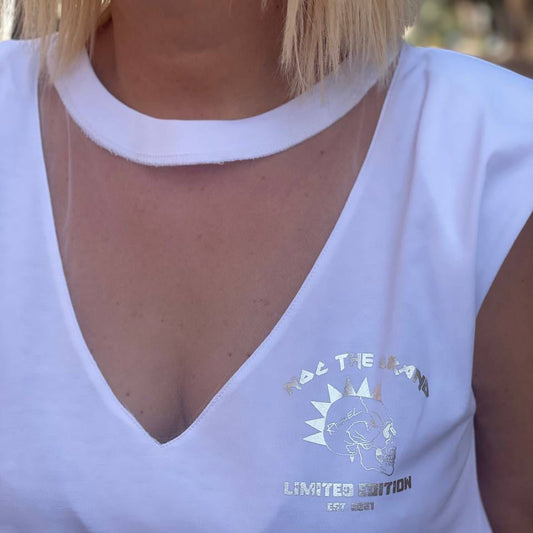 CAMISETA BASIC TUL BLANCO