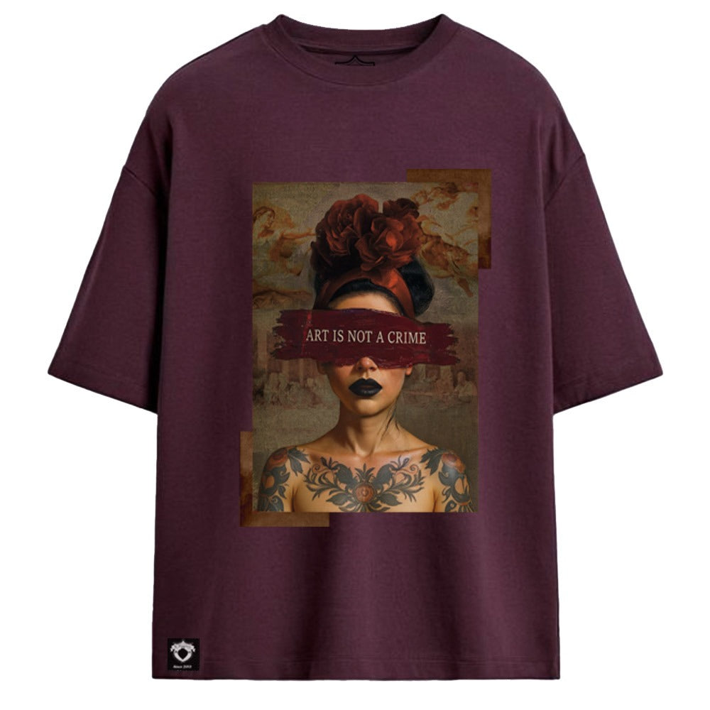 CAMISETA UNISEX ART IS NOT A CRIME