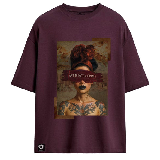 CAMISETA UNISEX ART IS NOT A CRIME