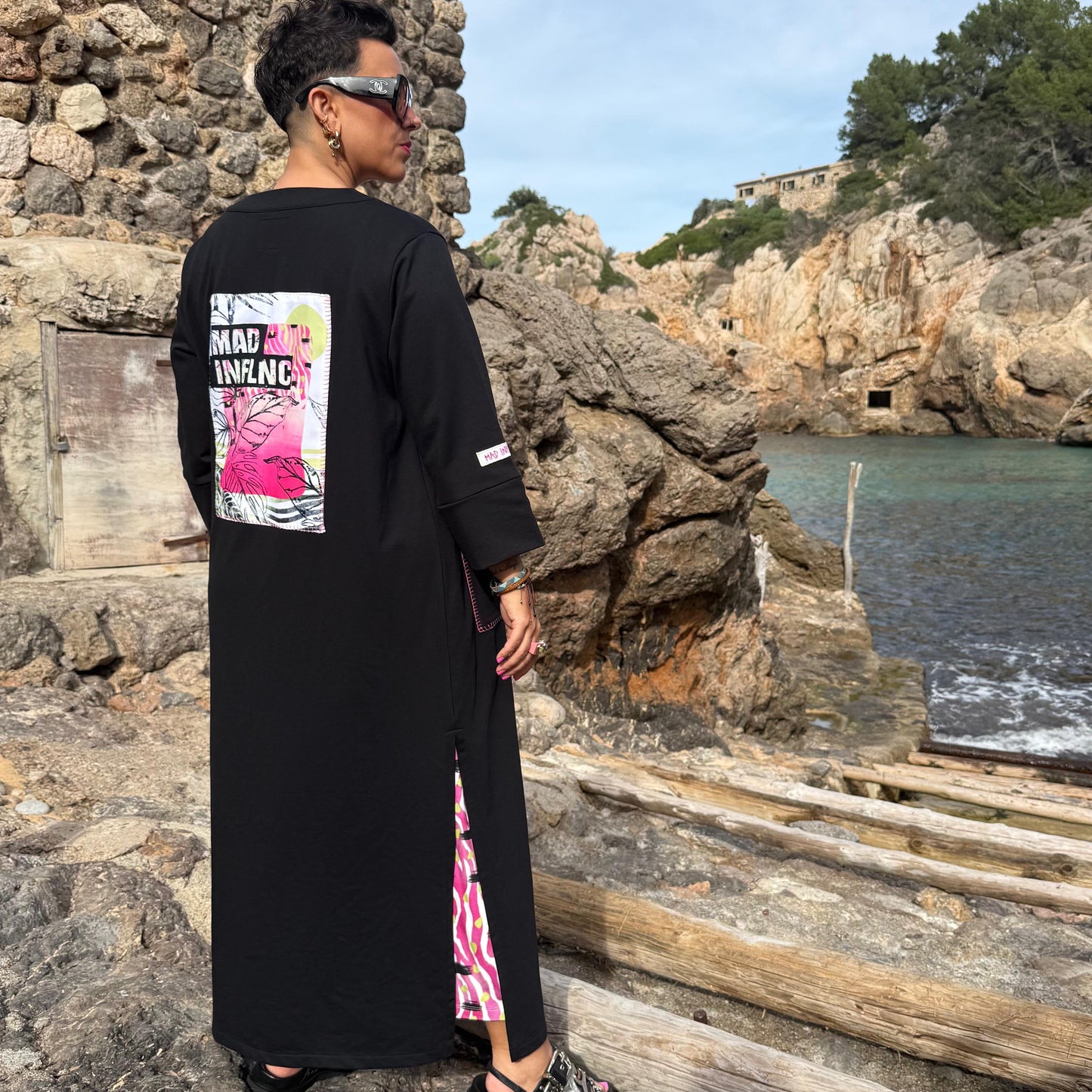 KIMONO SUNSET NEGRO