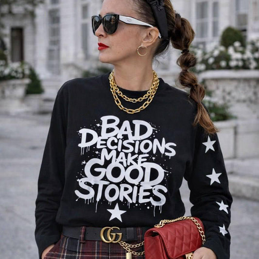 CAMISETA BAD DECISIONS NEGRA