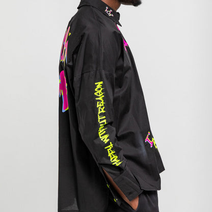 Camisa Oversize De Grafitti Urbano - I'm The Queen