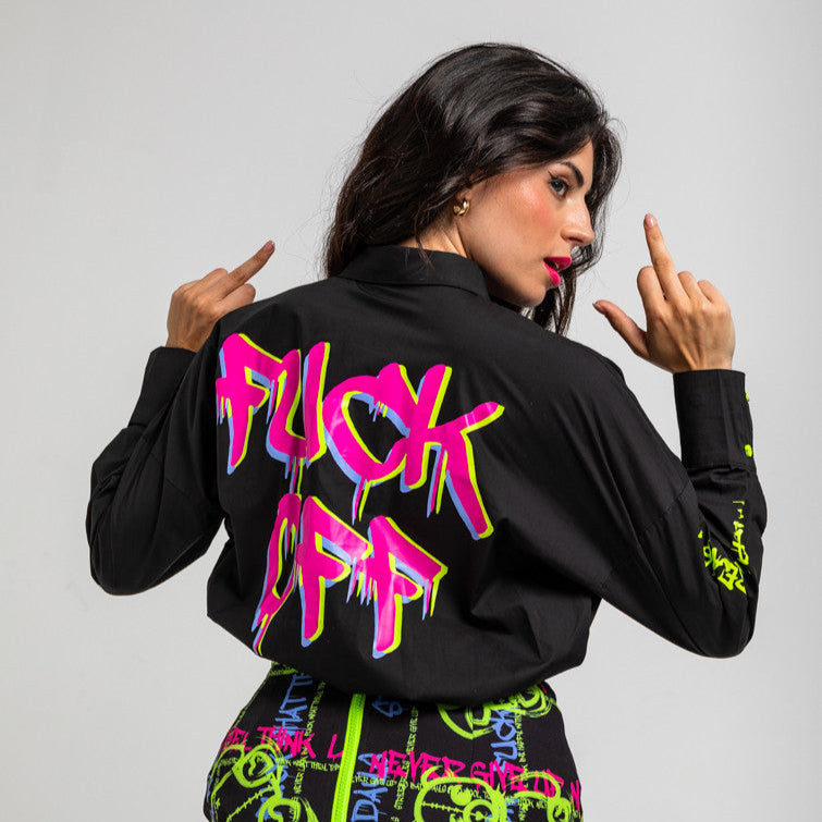 Camisa Oversize De Grafitti Urbano - I'm The Queen