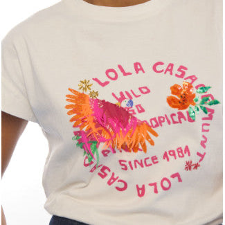 CAMISETA LORO CON PLUMAS