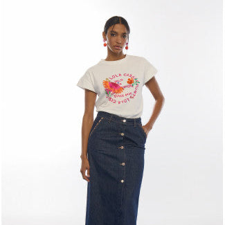 CAMISETA LORO CON PLUMAS