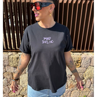 CAMISETA MAD LOGO LILA