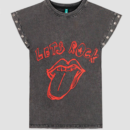 Camiseta Sin Mangas Corte Canalla - ROCK AND ROLL