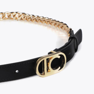 CINTURÓN CADENA LOGO OVALADO