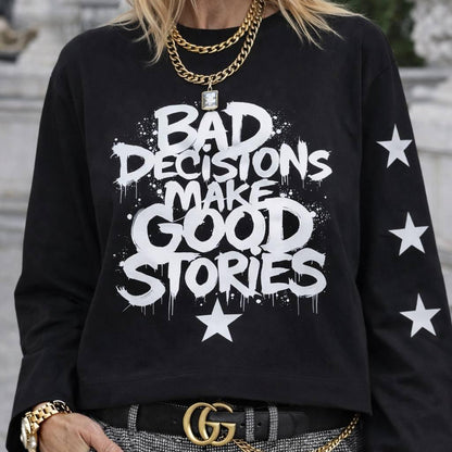 CAMISETA BAD DECISIONS NEGRA