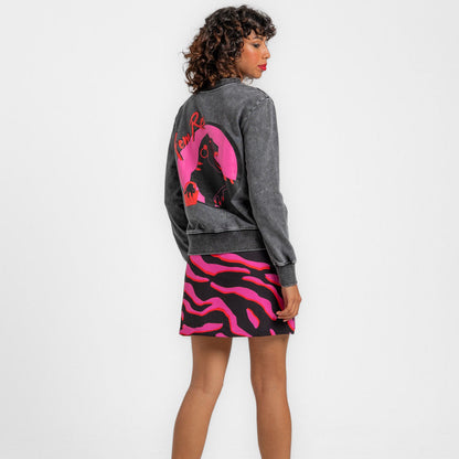 Falda Trapecio Con Corte Lateral E Imperdible - Fem Rex