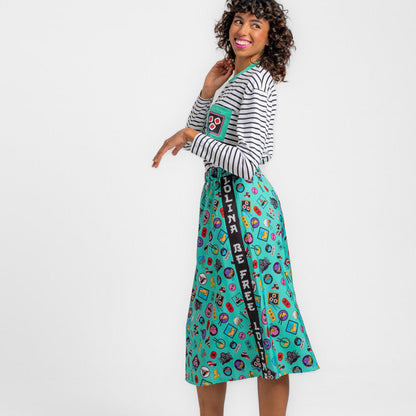 Falda Trapecio Midi - JAPO