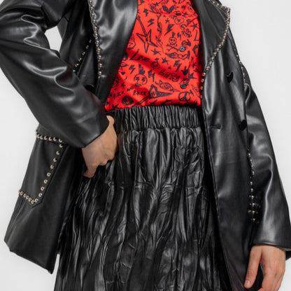 Falda Trapecio Midi - ROCK AND ROLL