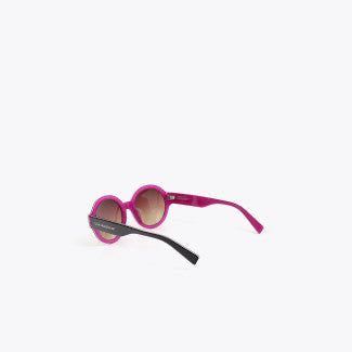 GAFAS DE SOL REDONDA EN TONOS BICOLOR