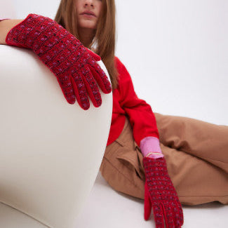 GUANTE TWEED MULTICOLOR