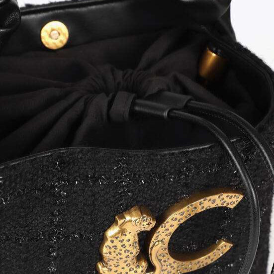 BOLSO PEQUEÑO TWEED ASA FRUNCIDA