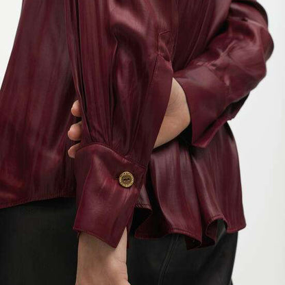 CAMISA OVERSIZE EFECTO ENCERADO