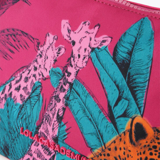NECESER NYLON ESTAMPADO ANIMALES MULTICOLOR