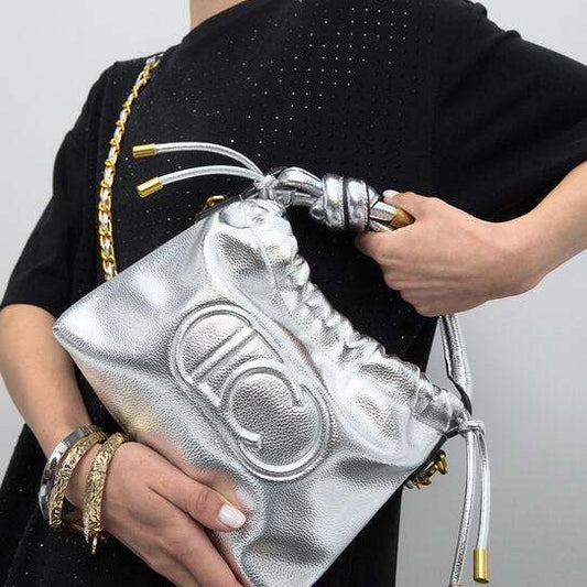 BANDOLERA TIPO BOMBONERA PLATEADA