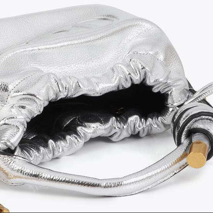 BANDOLERA TIPO BOMBONERA PLATEADA