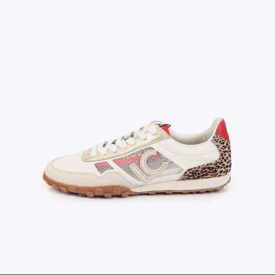 DEPORTIVA CON TEJIDO REJILLAS Y ANIMAL PRINT