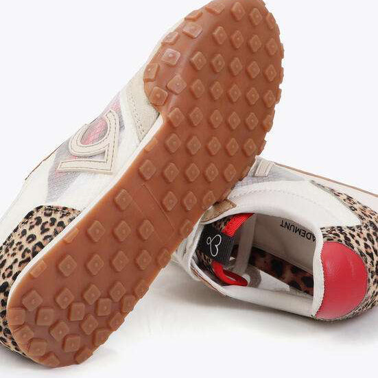 DEPORTIVA CON TEJIDO REJILLAS Y ANIMAL PRINT
