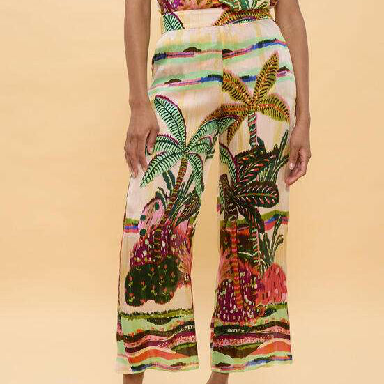 PANTALÓN FLUIDO PALMERAS