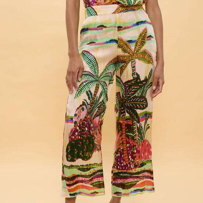 PANTALÓN FLUIDO PALMERAS