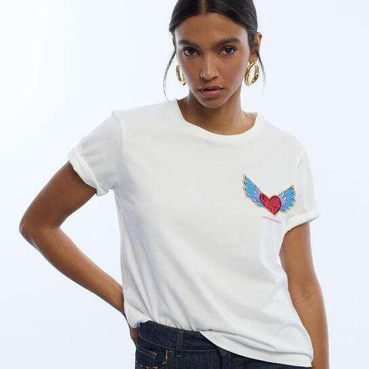 CAMISETA PARCHE CORAZÓN