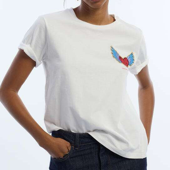 CAMISETA PARCHE CORAZÓN
