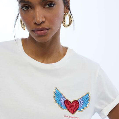 CAMISETA PARCHE CORAZÓN