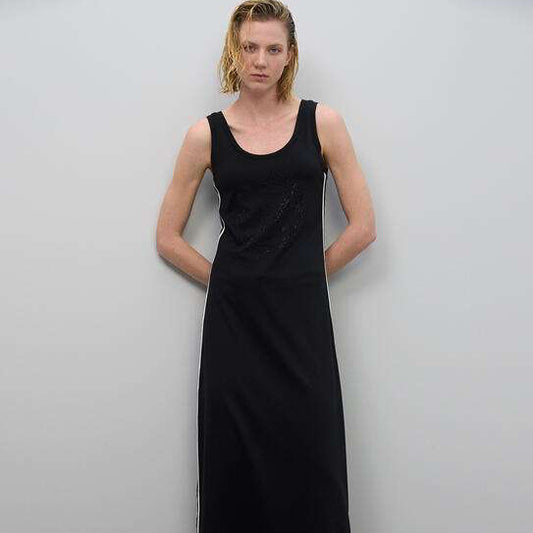 VESTIDO ROSCO CINTAS LATERALES