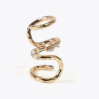 PENDIENTES EFECTO PIERCING COMBINADOS JOYA