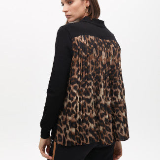 JERSEY ESPALDA PLISADA ANIMAL PRINT