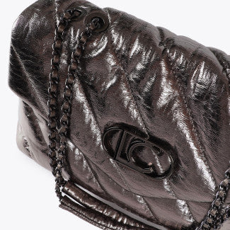 BOLSO TEJIDO ACOLCHADO METALIZADO