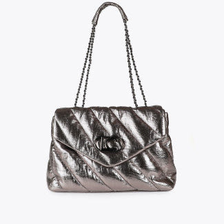 BOLSO TEJIDO ACOLCHADO METALIZADO