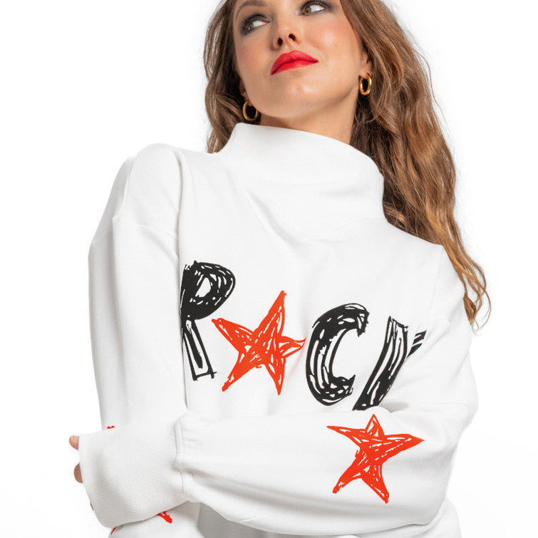 Sudadera Cuello Chimenea - ROCK AND ROLL