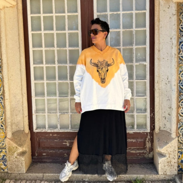 SUDADERA SKULL TIE DYE